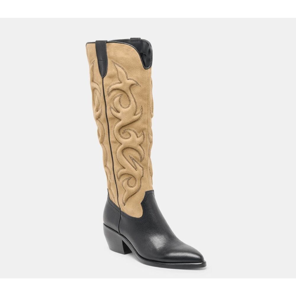 Dolce Vita Mirla Black Multi Leather Boots